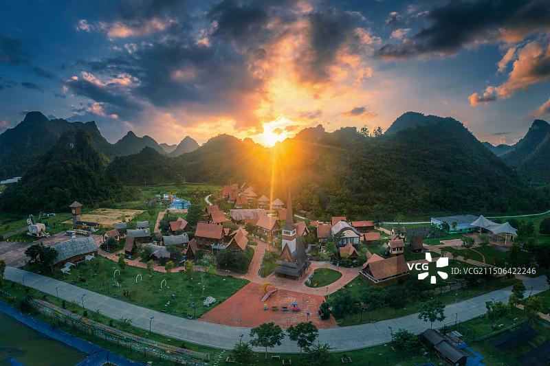 广西德保县矮马王国4A景区图片素材