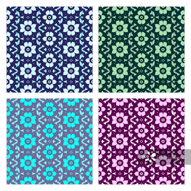 抽象无缝阿拉伯风格图案图片素材