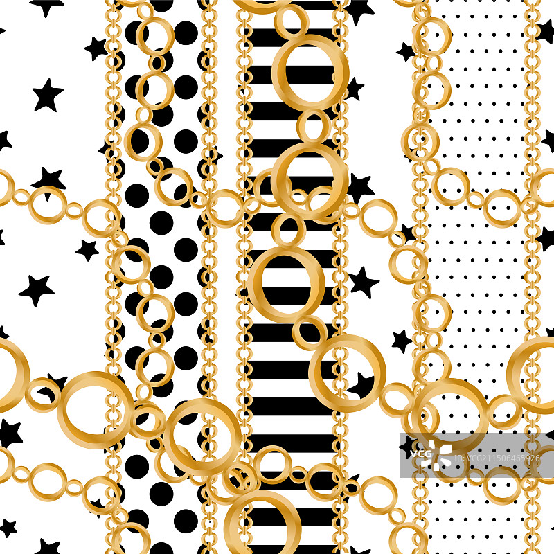 珍贵黄金装饰无缝图案图片素材