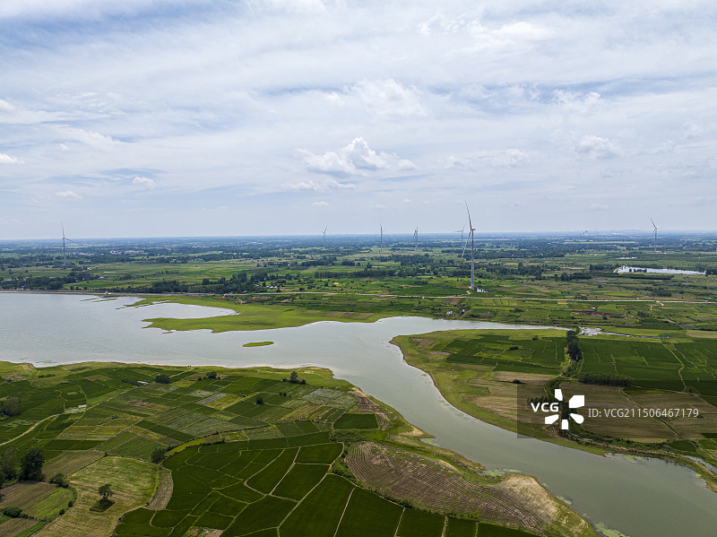 航拍安徽省滁州市定远县风光图片素材