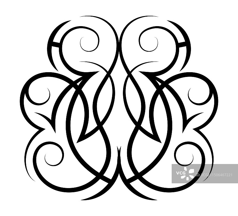 新潮抽象部落纹身图片素材