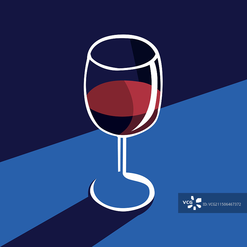 一杯红酒的复古海报图片素材