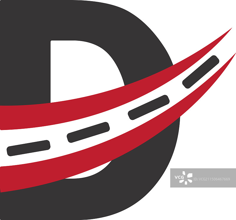 D标志设计D字母道路标志图片素材