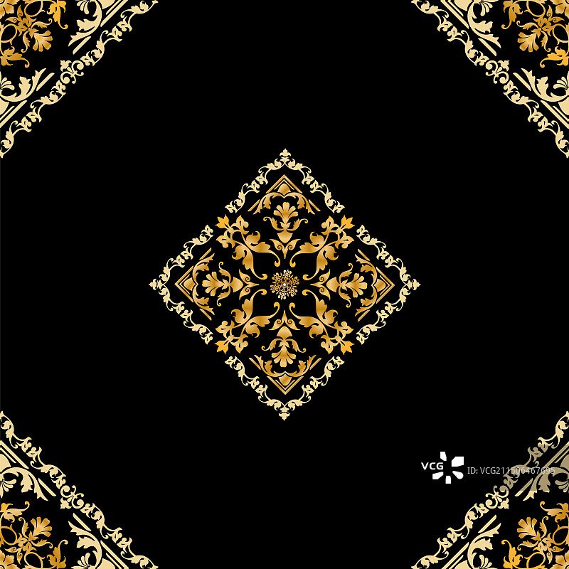 珍贵宝石装饰的无缝图案图片素材