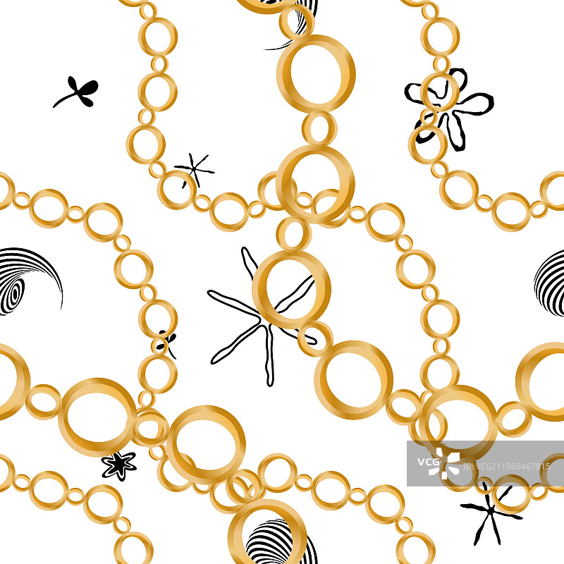 珍贵宝石装饰的无缝图案图片素材
