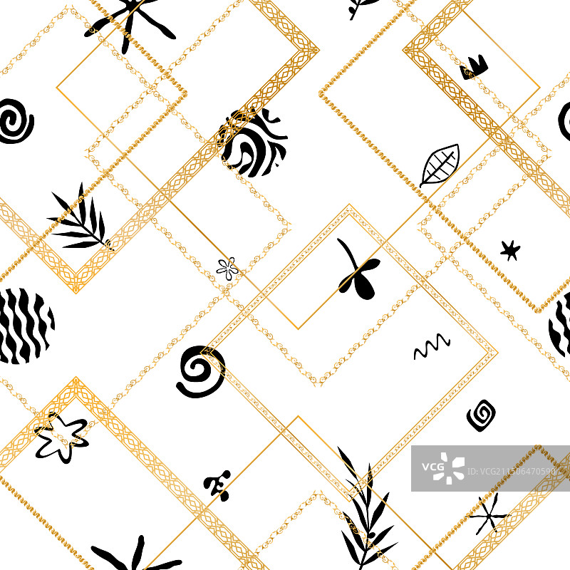 珍贵宝石装饰的无缝图案图片素材