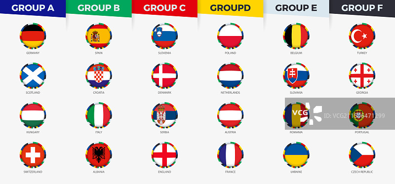 欧洲足球锦标赛小组赛图片素材