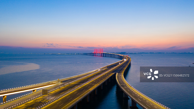 胶州湾大桥图片素材
