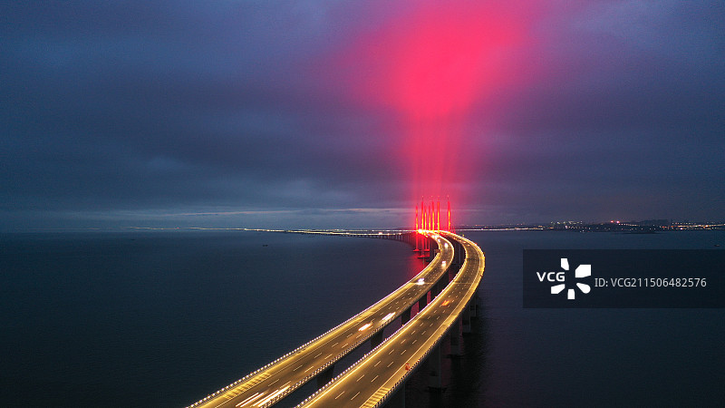 胶州湾大桥图片素材