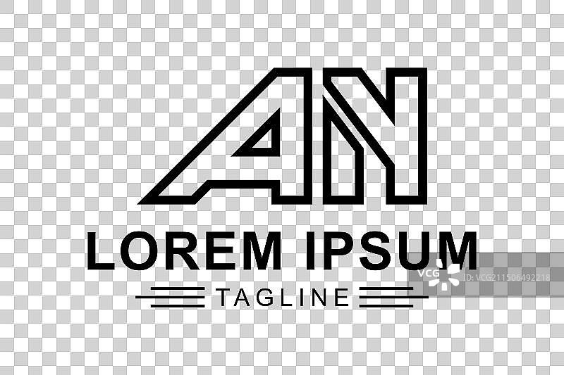 抽象字母a n图片素材