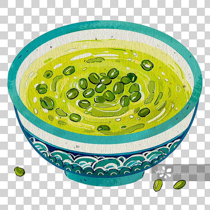 一碗绿豆汤图片素材