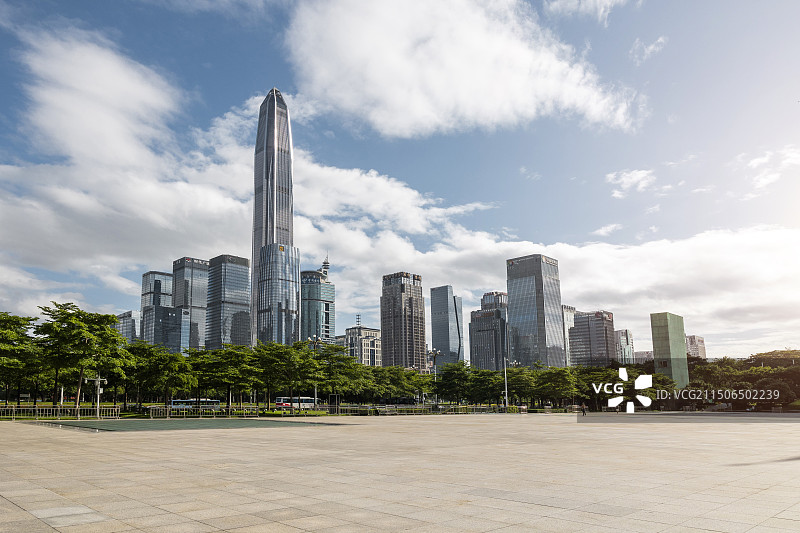 深圳中轴线，市民中心建筑群图片素材