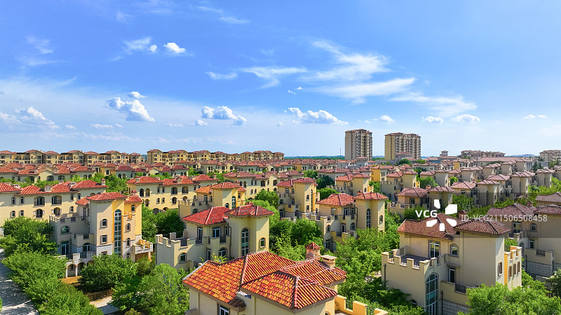 蓝天下的房子图片素材