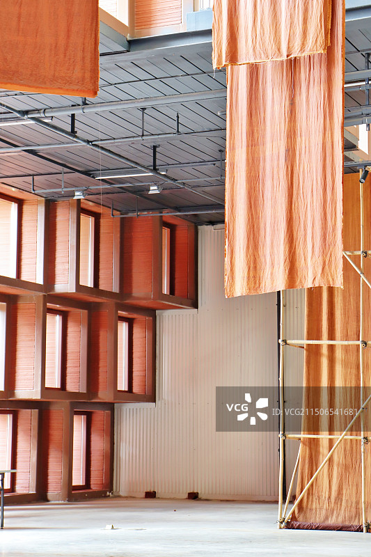 广东佛山天意莨园香云纱保护基地图片素材