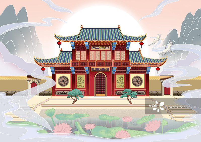 东方山旅游景点图片素材