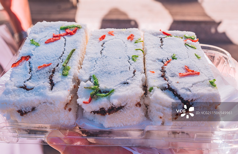 天津西北角早点：炸糕-糕干-茶汤-煎饼果子-锅巴菜图片素材