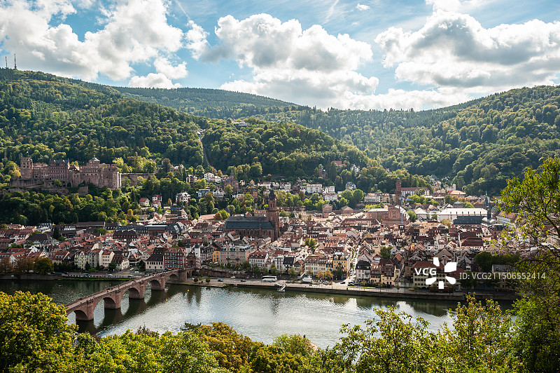 德国海德堡全景图片素材