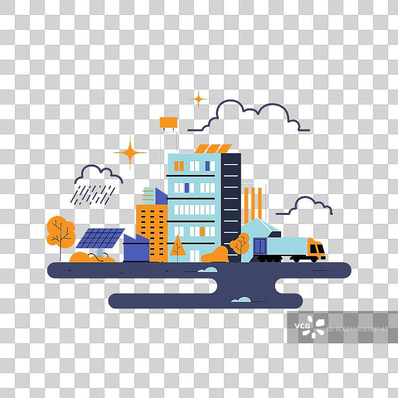 城市建筑景观图片素材