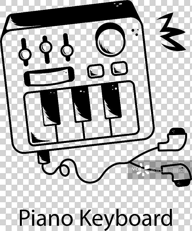 钢琴键盘图片素材