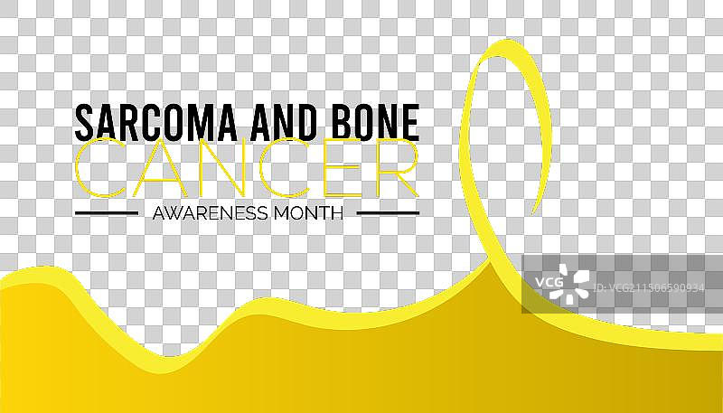 肉瘤和骨癌宣传月图片素材