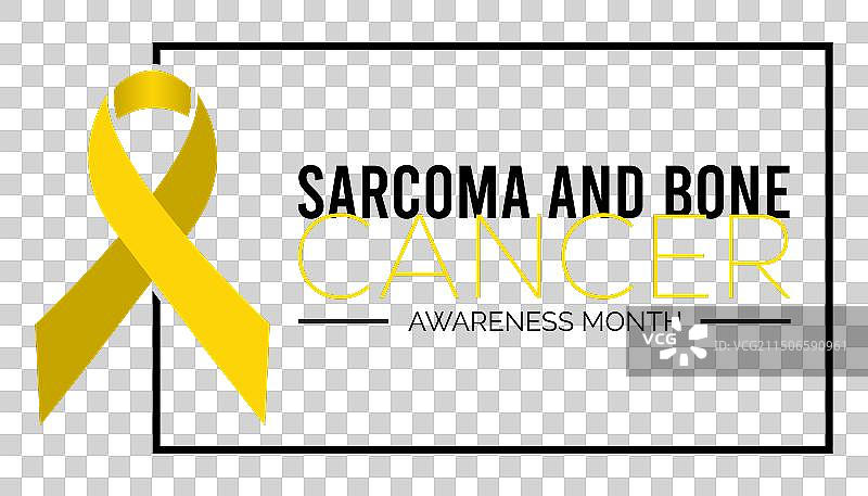肉瘤和骨癌宣传月图片素材