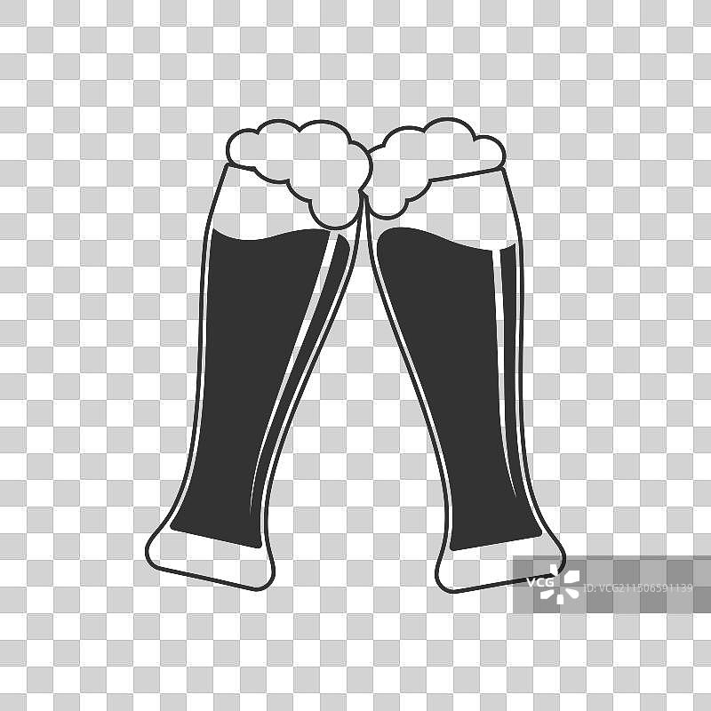 啤酒碰杯图片素材