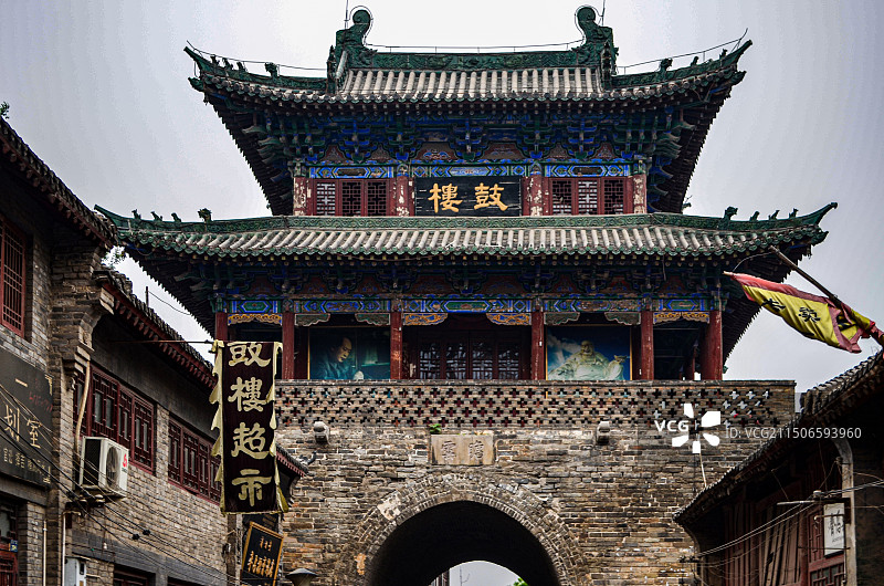 河南洛阳老城鼓楼图片素材