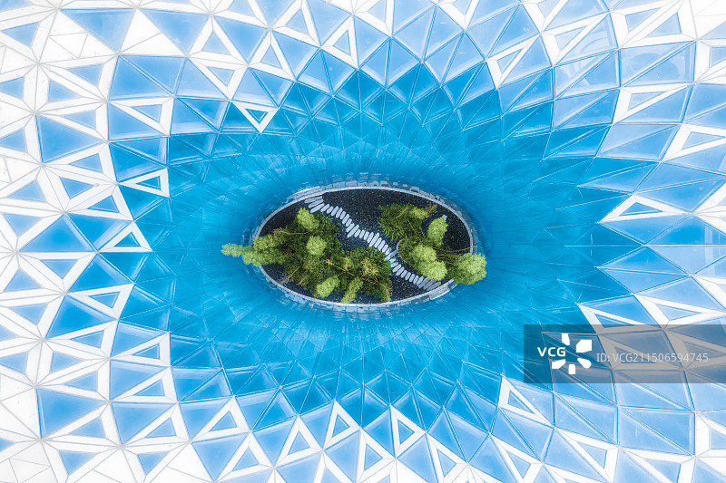 成都天府新区屋顶神秘花园图片素材