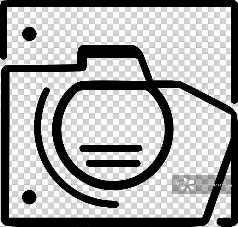 黑白相框隔离图标图片素材