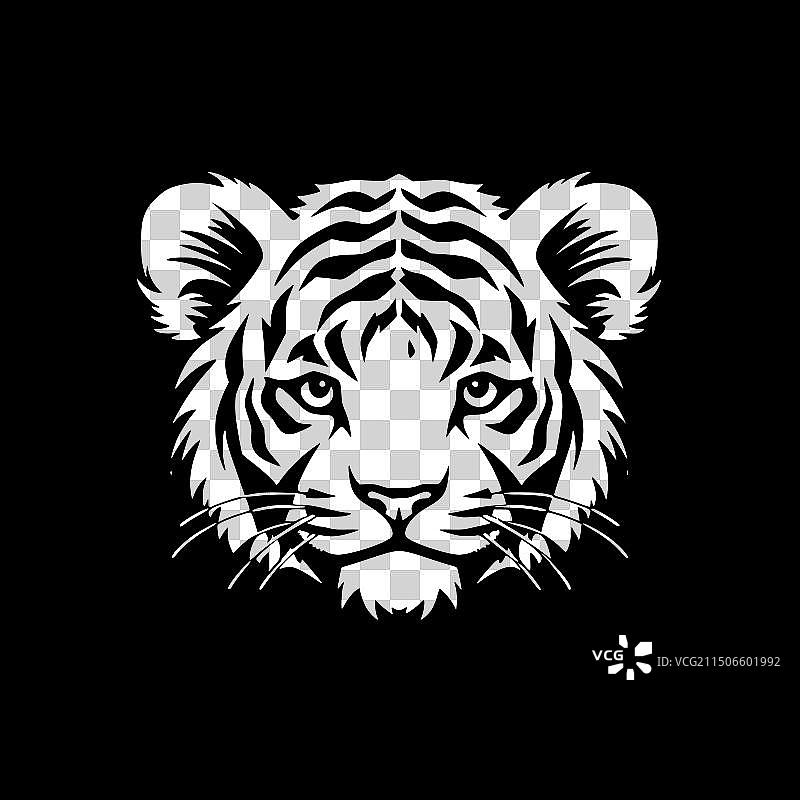 老虎-高品质的标志-理想的t恤图片素材