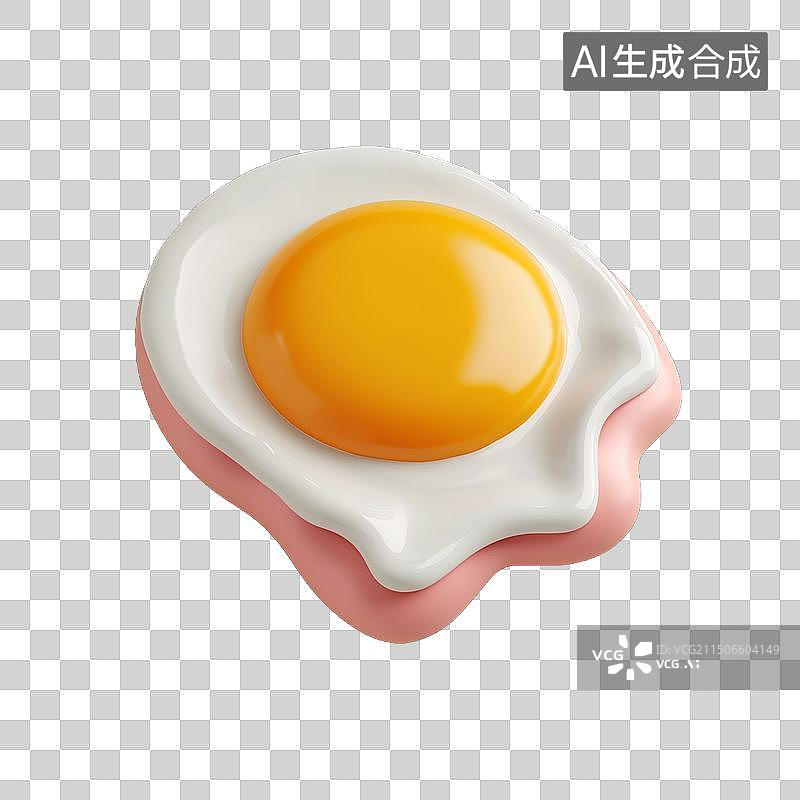 【AI数字艺术】煎蛋图片素材