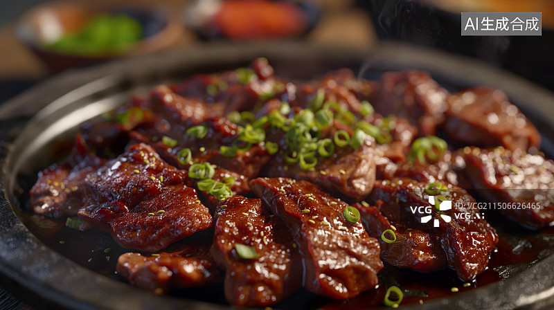 【AI数字艺术】牛排 韩牛 和牛 烧烤 特写图片素材