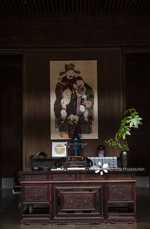 中式古典书房图片素材