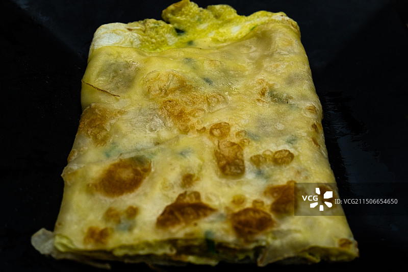 中国传统早点（早餐）鸡蛋饼（煎饼图片素材