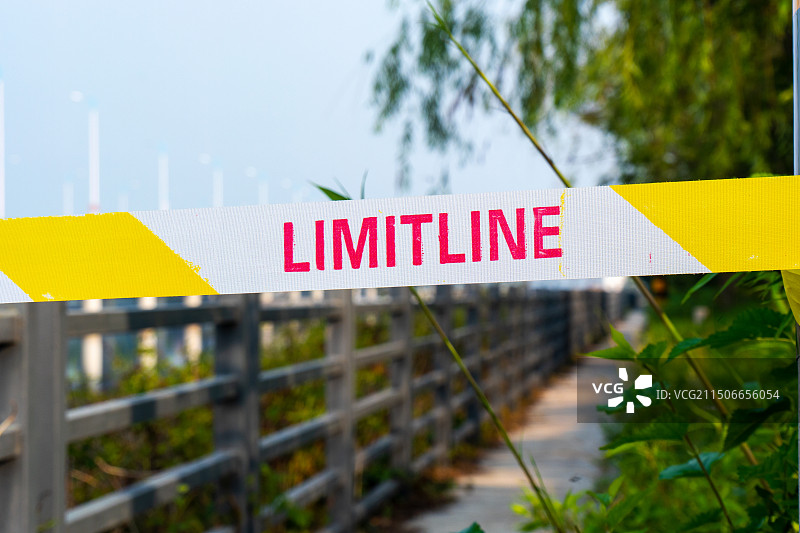 警戒线特写，禁止入内概念主题图片素材