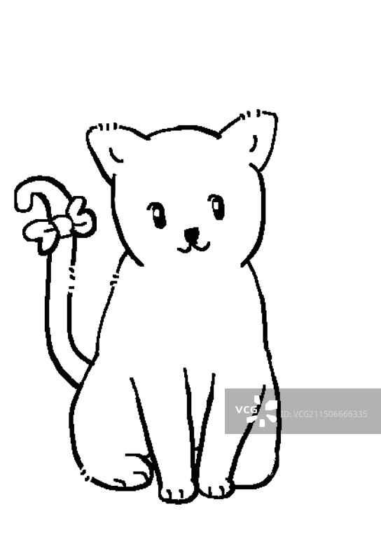 可爱简笔画猫猫图片素材