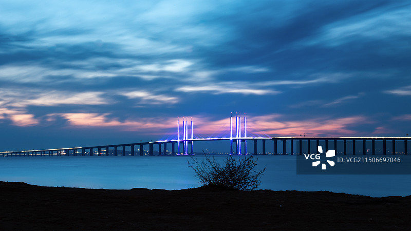 青岛跨海大桥图片素材