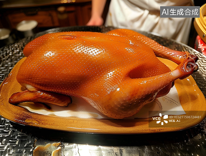 【AI数字艺术】中国传统美食北京烤鸭图片素材