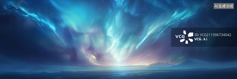 【AI数字艺术】抽象夜空星空科技背景图片素材