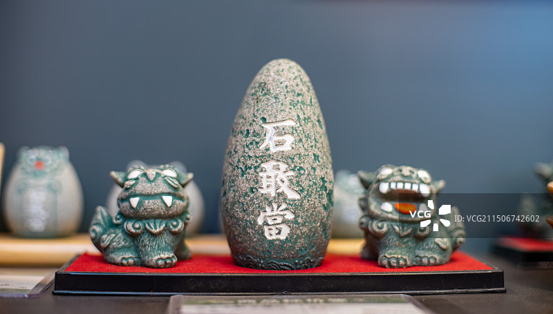 中国传统文化拍摄主题，泰山石敢当博物馆纪念馆，镇宅辟邪的石刻，户外白昼无人图像摄影图片素材