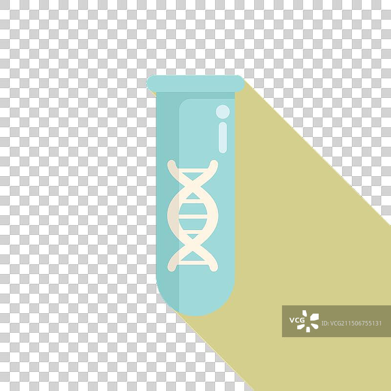 带有DNA链的试管图片素材