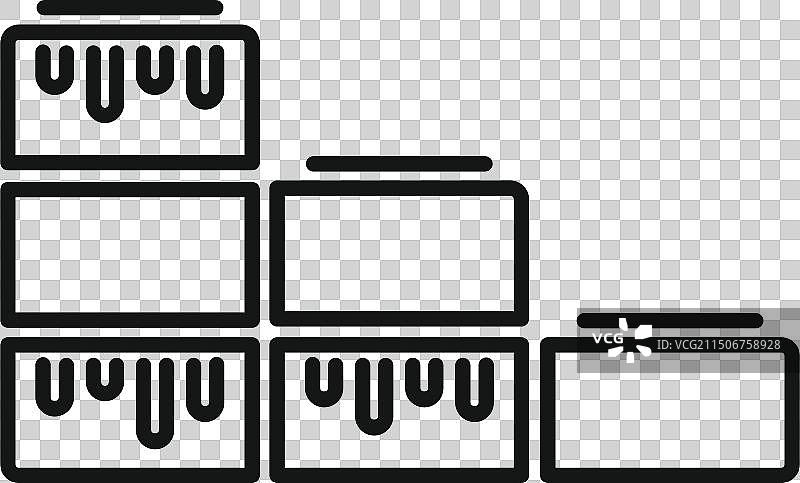 厨房抽屉线条艺术图片素材