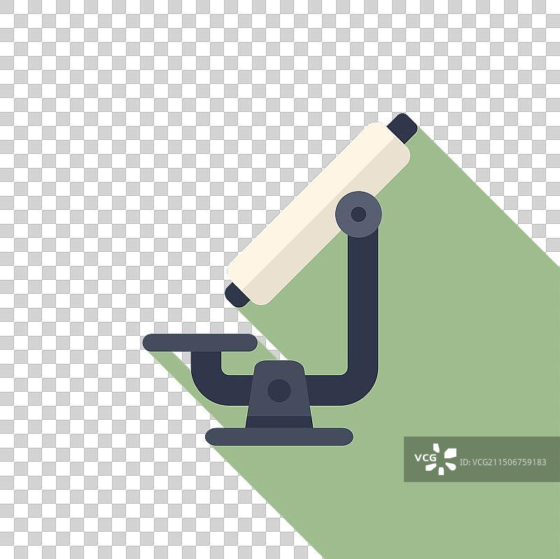 扁平风格：显微镜图片素材