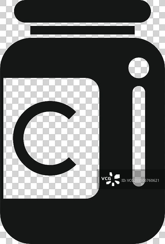 维生素C补充剂瓶子图标图片素材