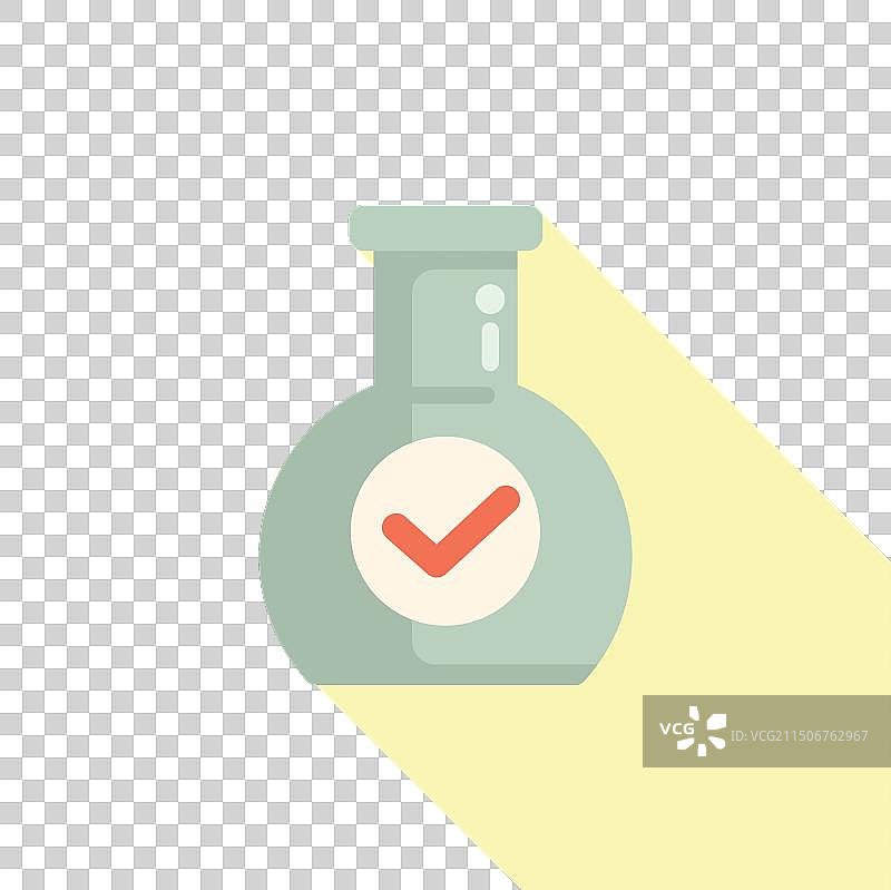 卡通认可的科学烧瓶图标图片素材