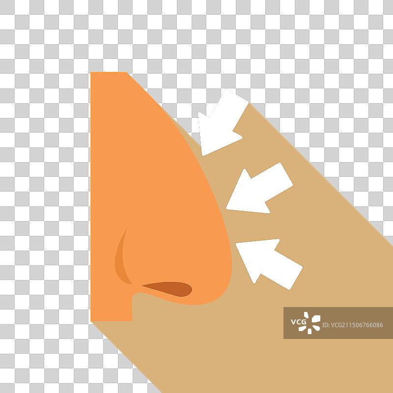 人的鼻子和气味图标图案图片素材