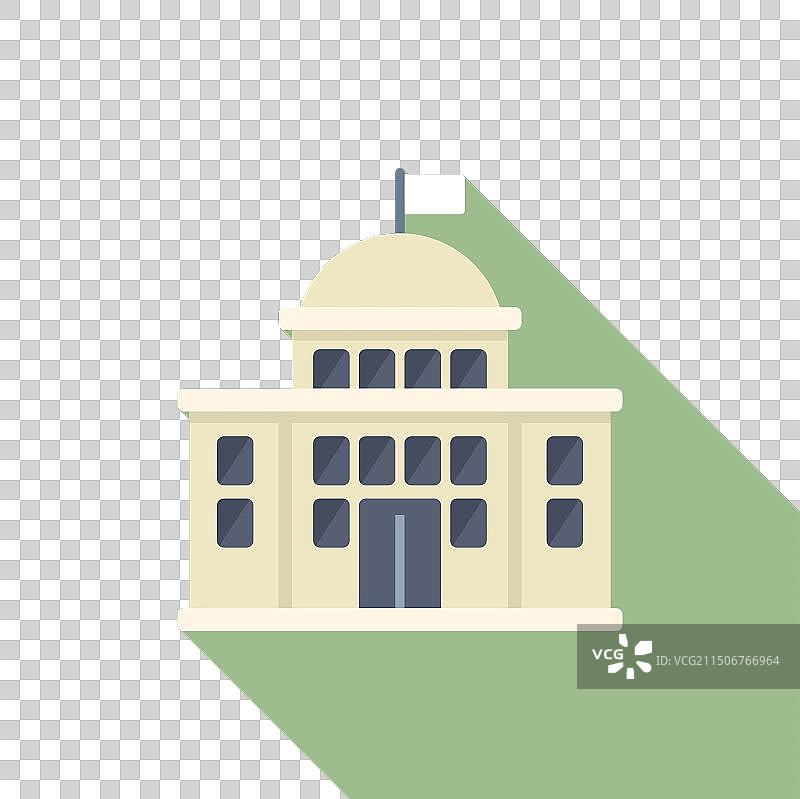 扁平风格政府建筑设计图片素材