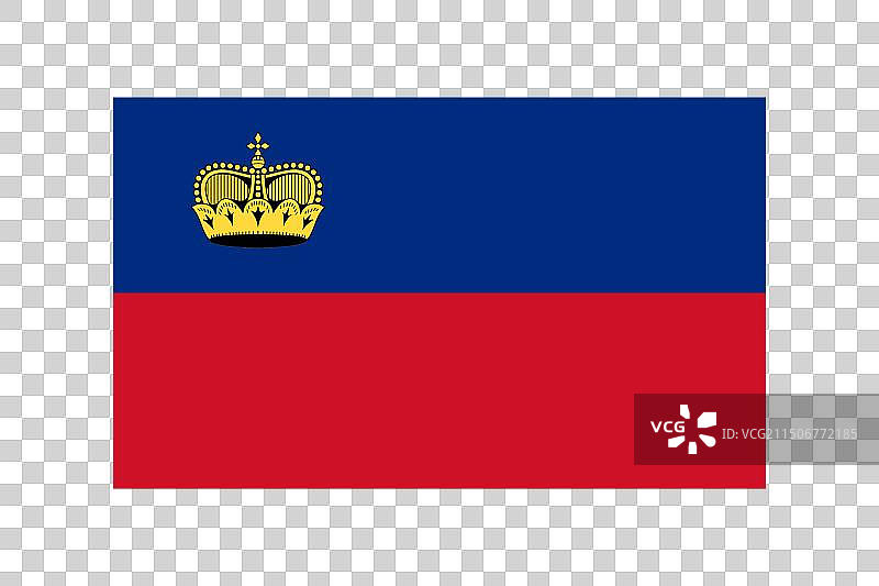 3:5比例的列支敦士登国旗图片素材