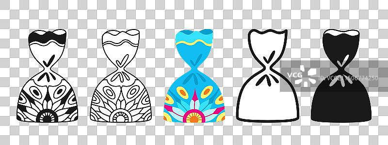 糖果装饰巧克力松露套装图片素材