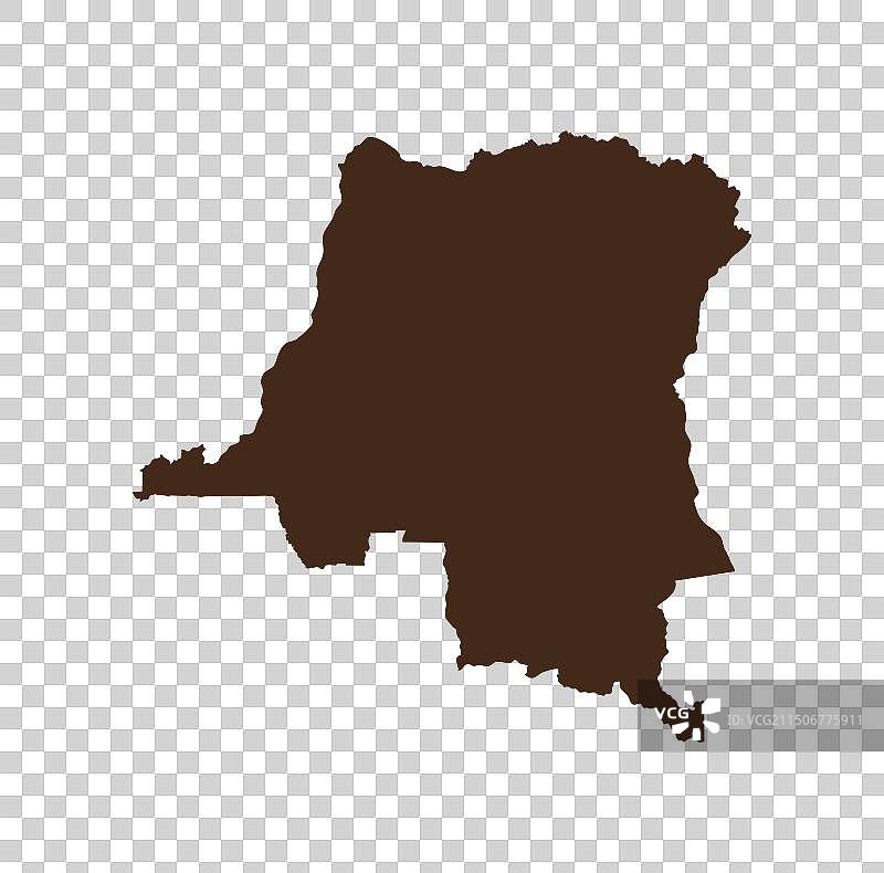 刚果岛地图设计图片素材